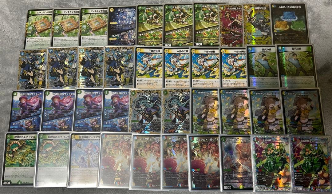 デュエマ　スノーフェアリー　デッキ　洗打の妖精　　ワンオン　マルル　等　パーツ スノーフェアリー デッキ 40枚セット 4コン 奇跡妖精 洗打の妖精 等