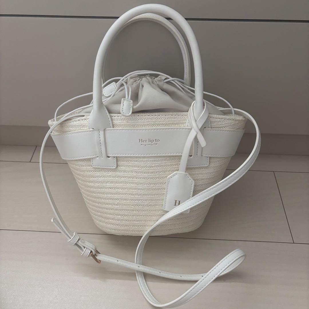 Herlipto Palma Mini Tote Bags white ホワイト Herlipto Palma Mini Tote Bags white ホワイト Herlipto Palma Mini