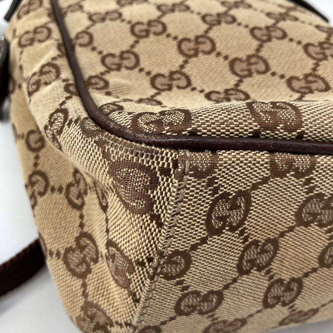 15982✨良品✨グッチ ショルダーバッグ キャンバス Gマーク ベージュ