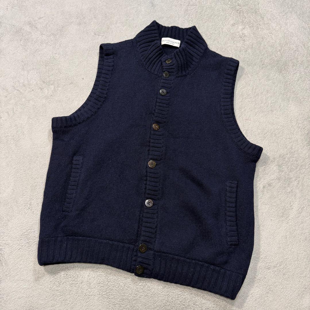 ブルネロクチネリ　ニットベスト　シルク カシミヤ ウール ネイビー 52 楽天市場】ブルネロクチネリ ベストの通販
