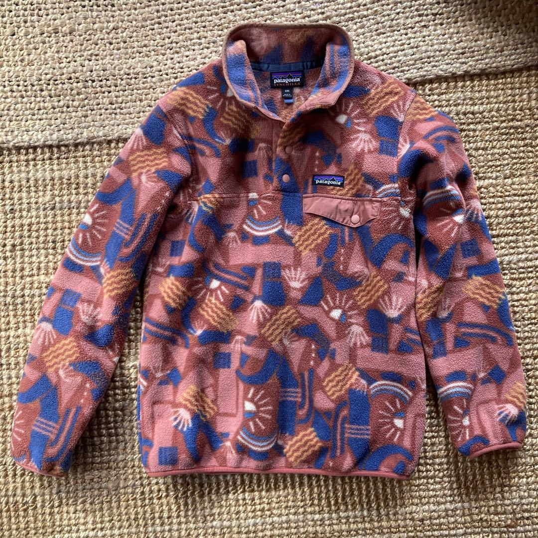 パタゴニア シンチラ スナップボタン フリースプルオーバーXXS patagonia（パタゴニア） 00s ポルトガル製 シンチラ フリース