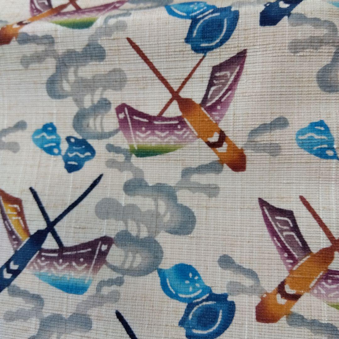 まっくのさくら様専用です。名古屋帯 城間栄順 琉球紅型 証紙あり 落款