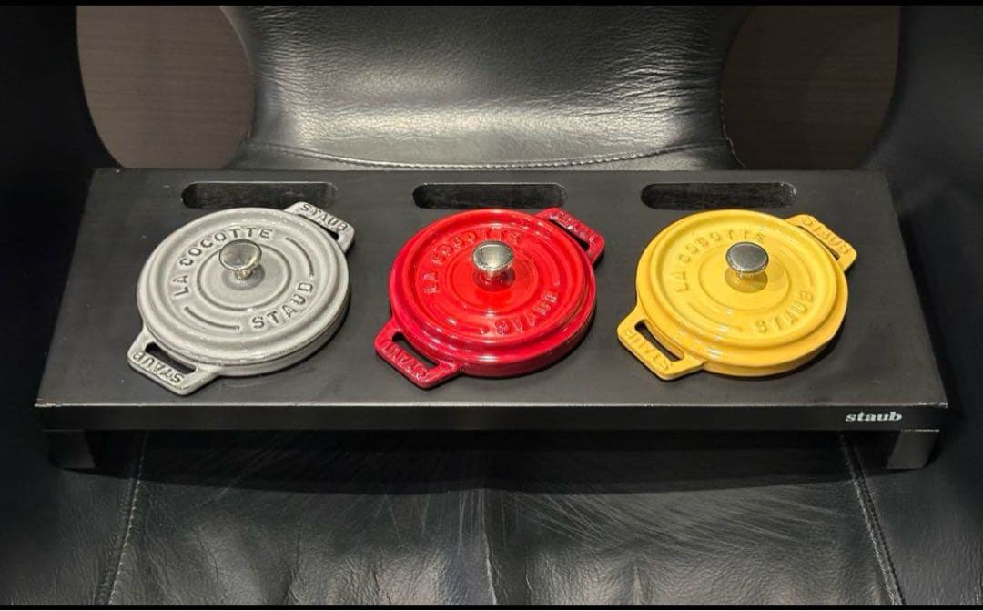 チ*ツ様 【staubストウブ 】ピコ・ココット《10cm》3個とスタンド