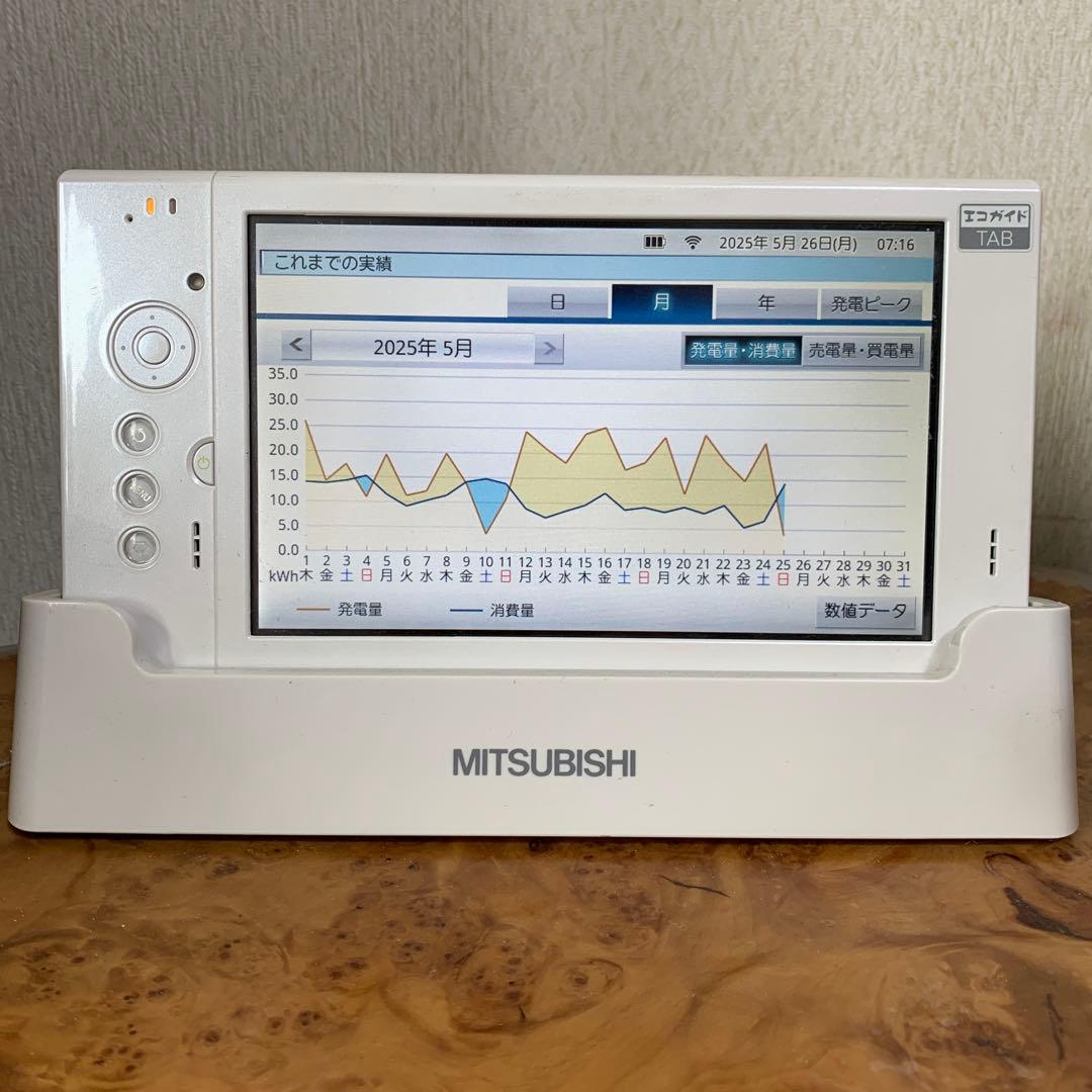 三菱電機 住宅用太陽光発電システム パワーモニター（PV-DR004J