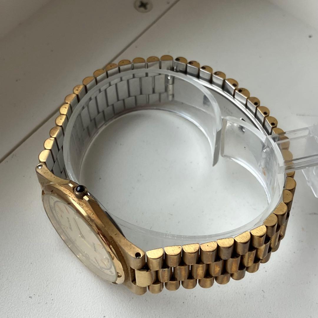 Bulova ブローバ クォーツ 腕時計 ゴールド - メルカリ