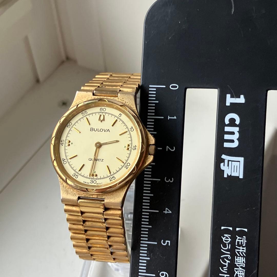 Bulova ブローバ クォーツ 腕時計 ゴールド - メルカリ