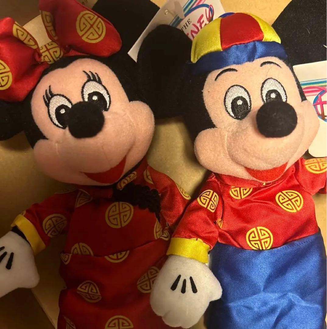 ⭐︎レア⭐︎タグ付き⭐︎チャイナ服ミッキー＆ミニー②ぬいぐるみ