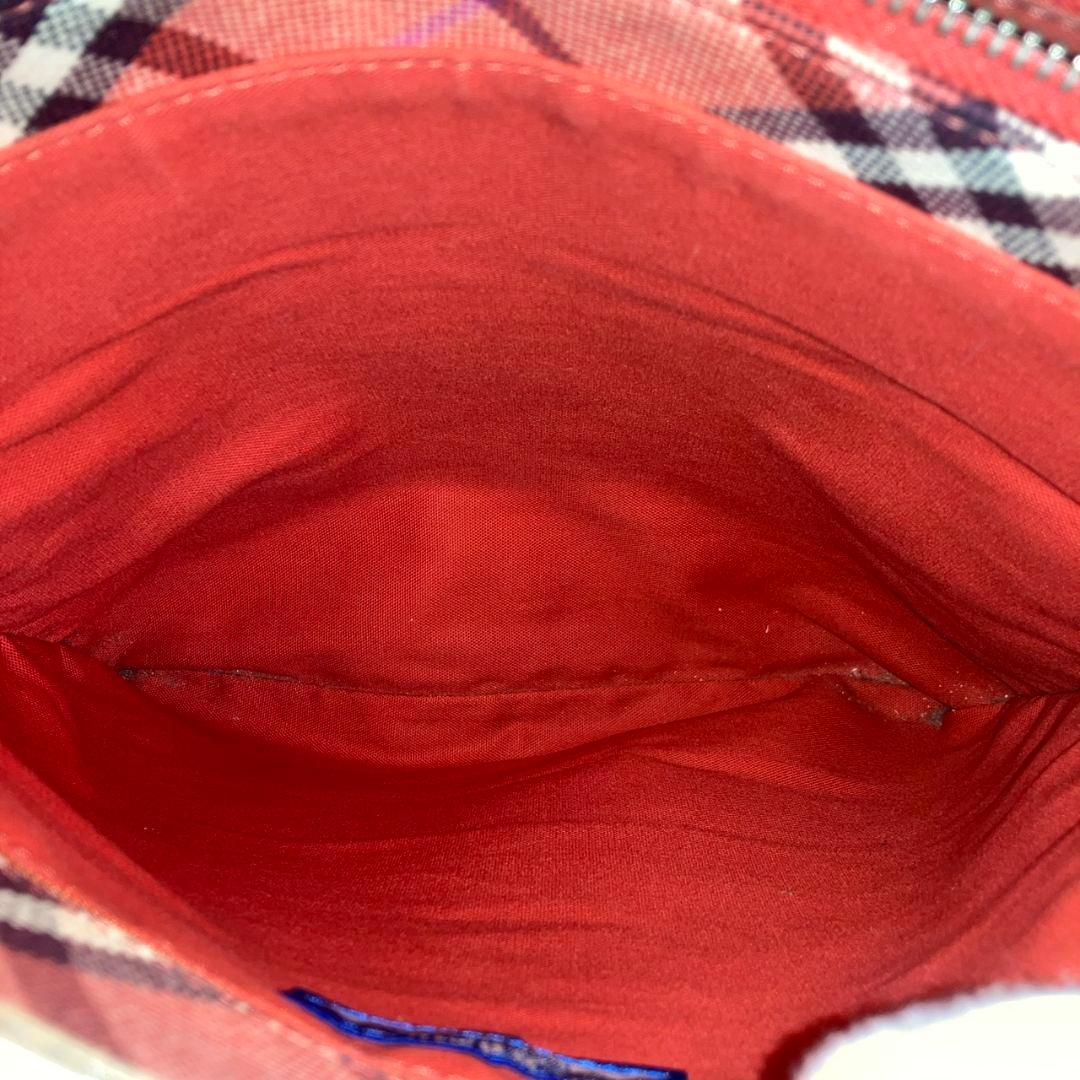 バーバリーブルーレーベル ノバチェック ワンショルダーバッグ ピンク