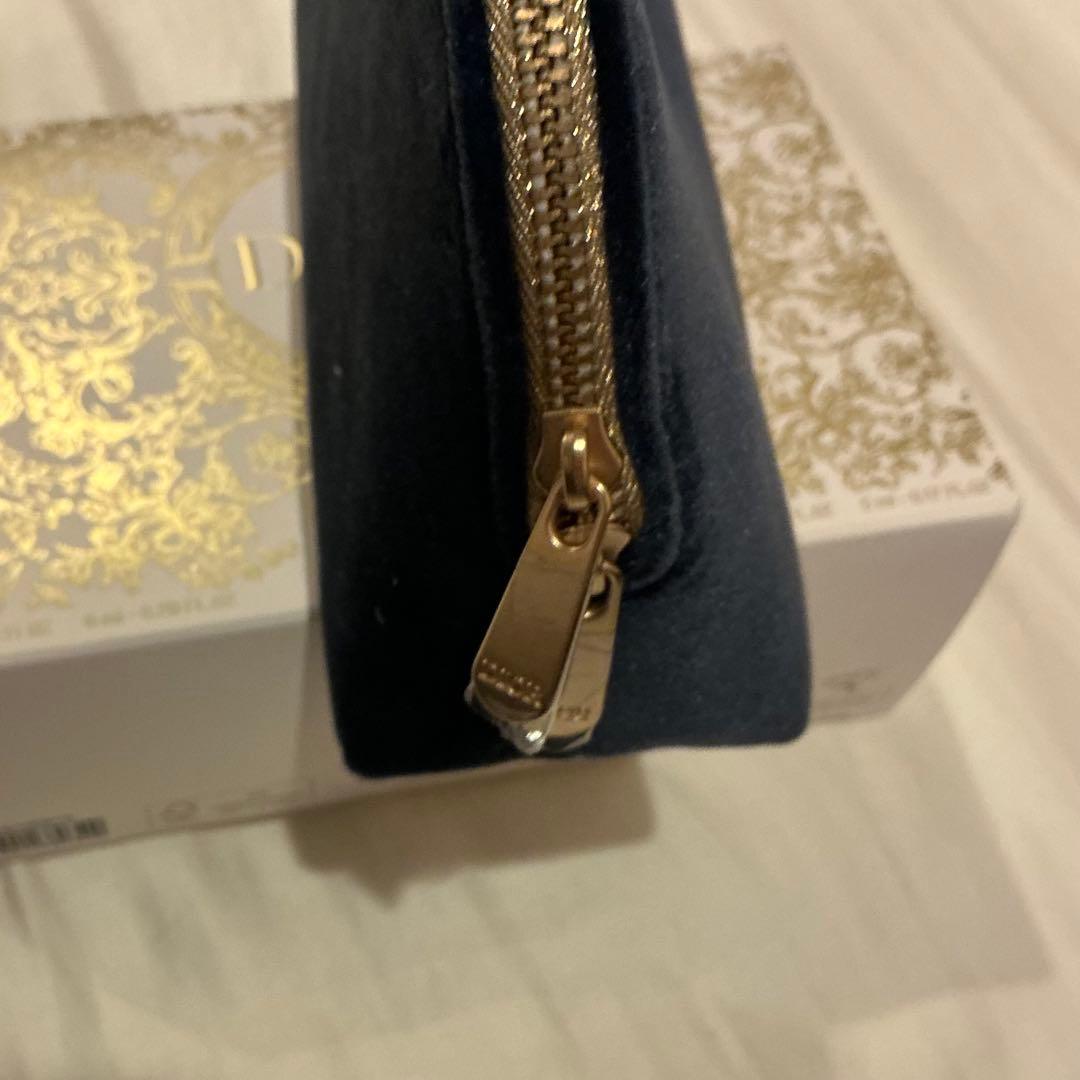 ディオール クリスマスコフレ 限定品 ポーチ ベロア ネイビー - メルカリ