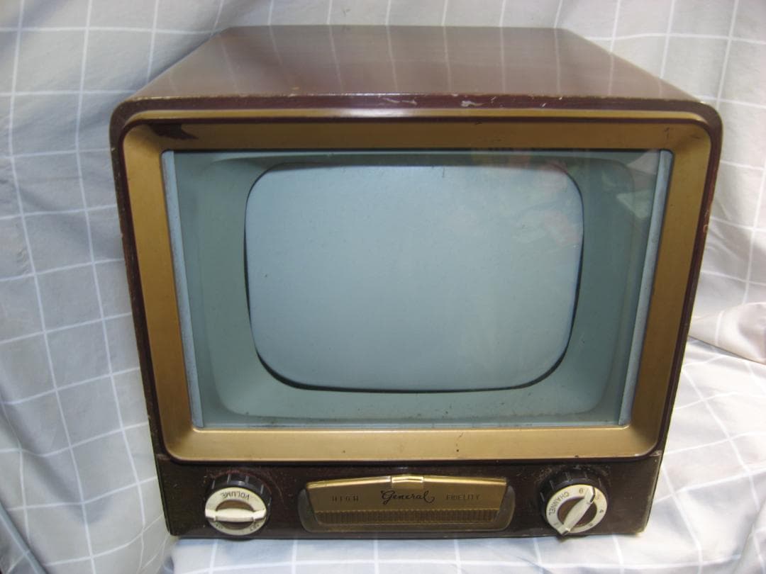 激レア】初期型 ゼネラル 6チャンネル 真空管テレビ 14T-1 通電はOK