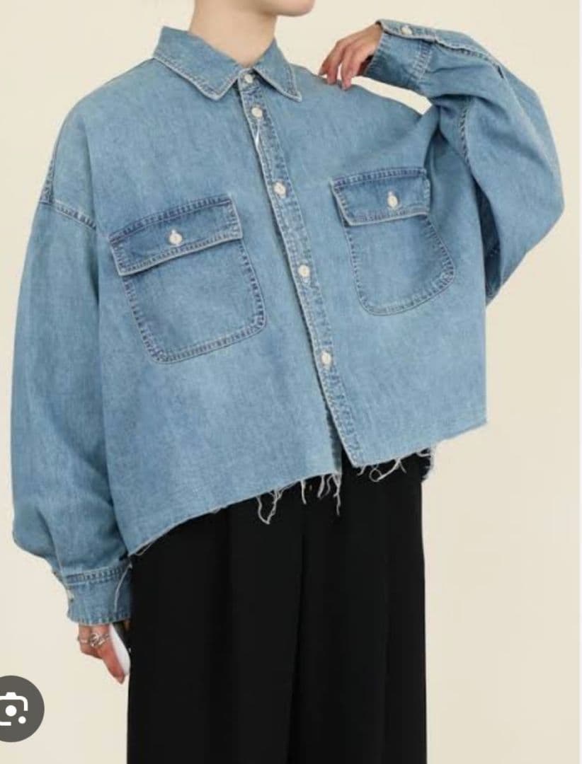 KP様専用です ジョンブルJOHNBULL デニムクロップドシャツ 日本製