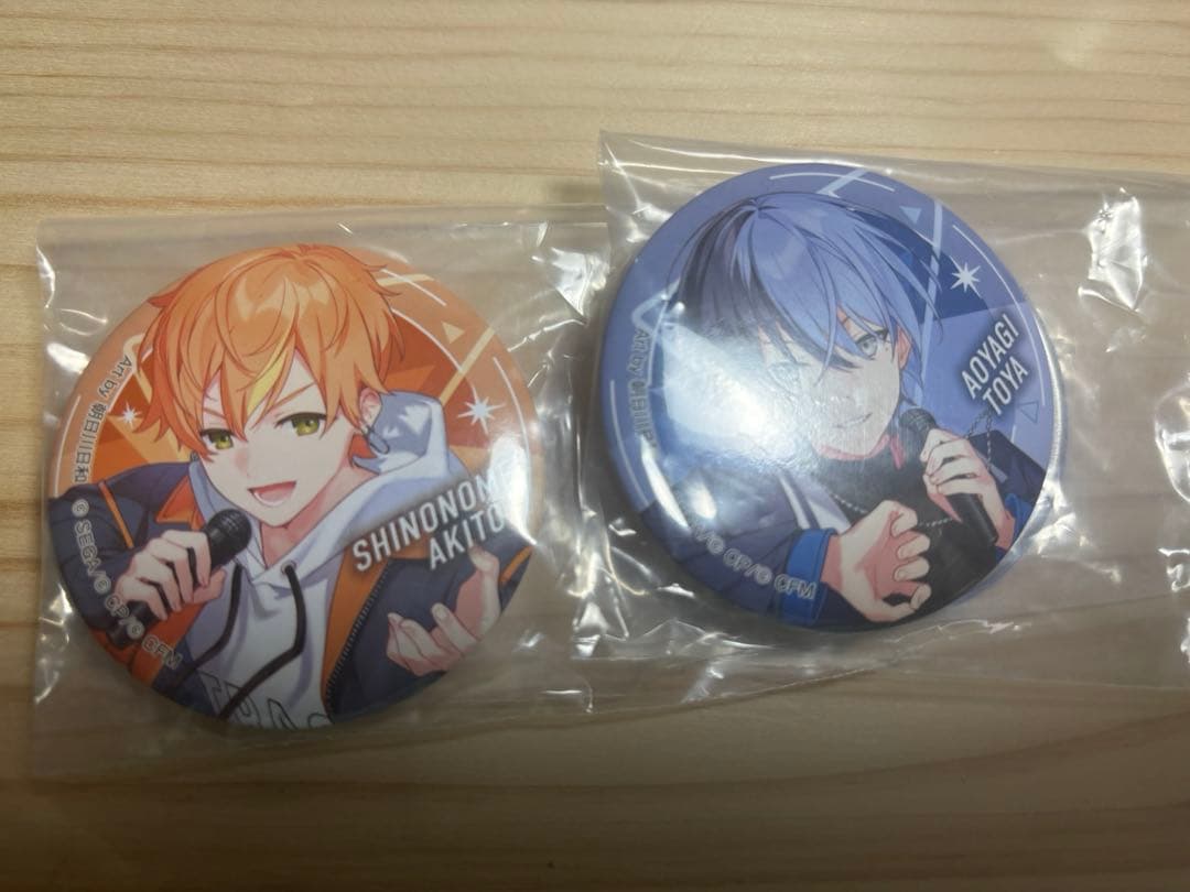 プロセカ 一番くじ 缶バッジ 東雲彰人 青柳冬弥 - メルカリ