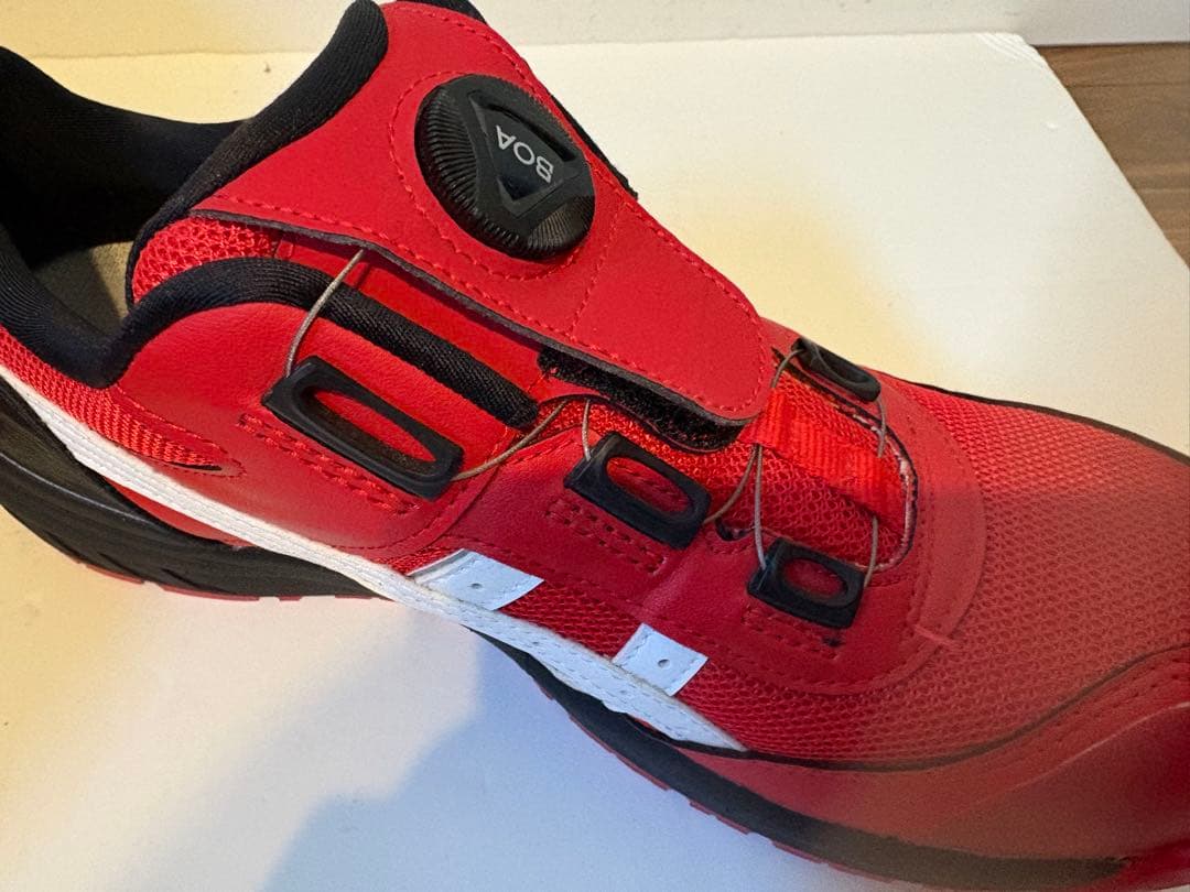 BOAダイヤル 安全靴 レッド 作業靴 メンズ 26.0cm