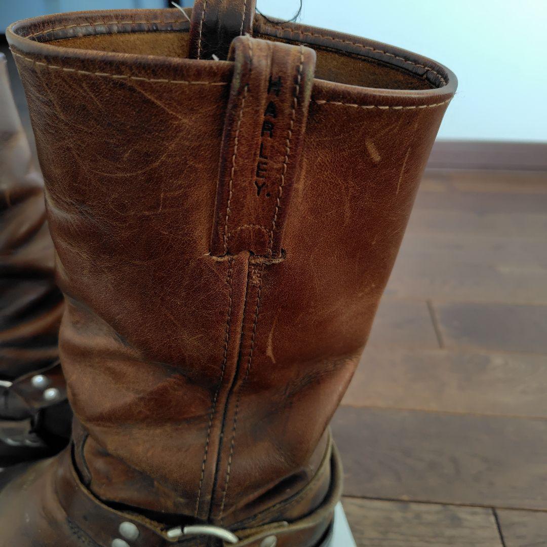 Harley-Davidson ブラウンミドルカットブーツ ヴィンテージ