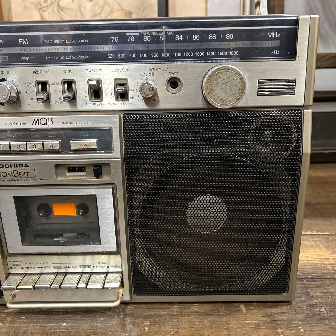 東芝ステレオラジオ ラジカセ 昭和レトロ RT-8780S BOMBEAT - メルカリ
