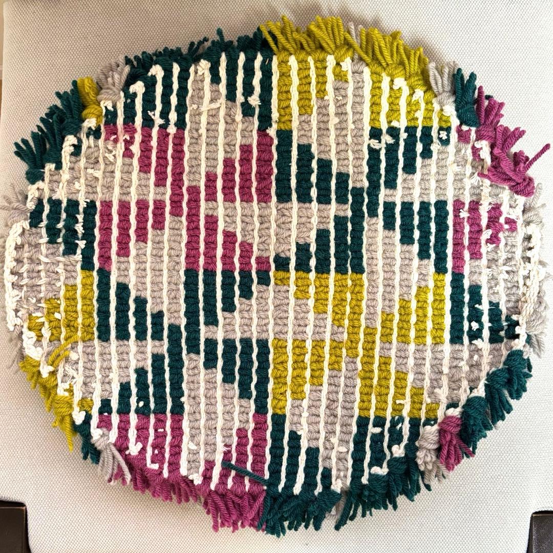 ノッティング織 椅子敷き チェアマット 一点物 - メルカリ