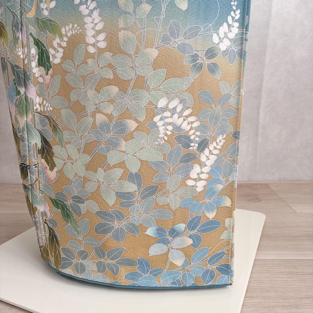 訪問着 フルセット 着物 正絹 トールサイズ 加賀友禅 高砂縮緬 しつけ