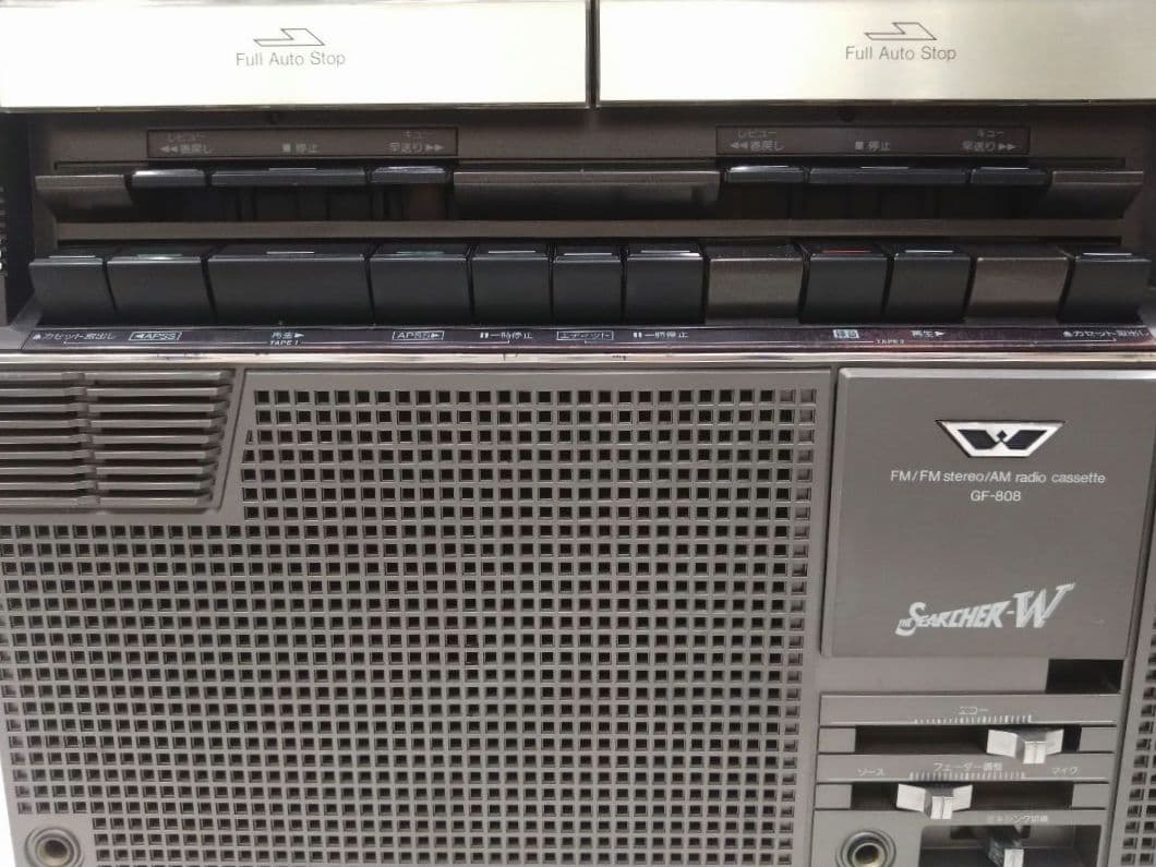 希少 SHARP GF-808 ラジオ カセットレコーダー ザ・サーチャー W