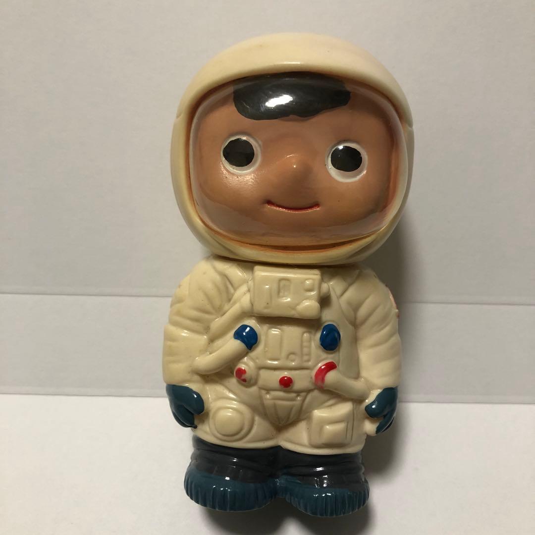 富士銀行 ぼくちゃん 宇宙飛行士 ソフビ 貯金箱 非売品 ノベルティ品
