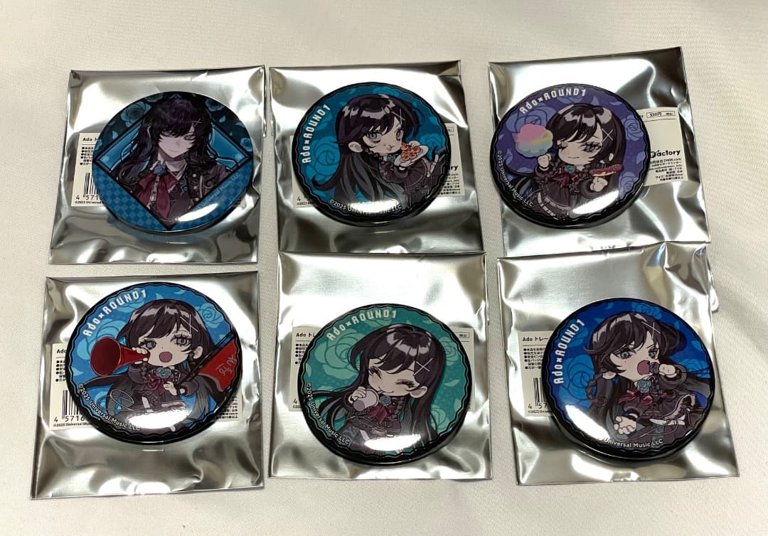 Ado ラウンドワン 限定 ROUND1 トレーディング缶バッジ コンプリート