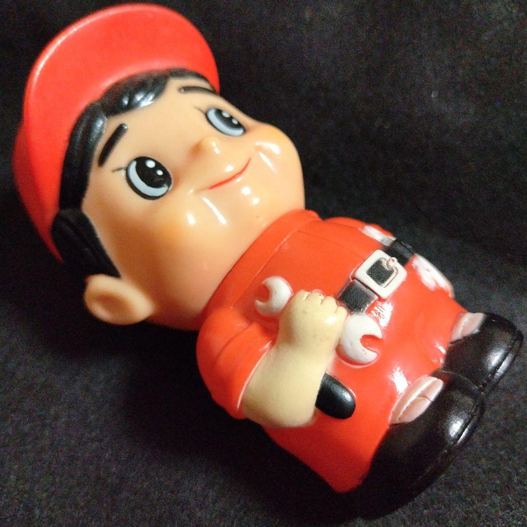 当時物 オートバックス ソフビ 貯金箱 エンジニア坊や スパナ