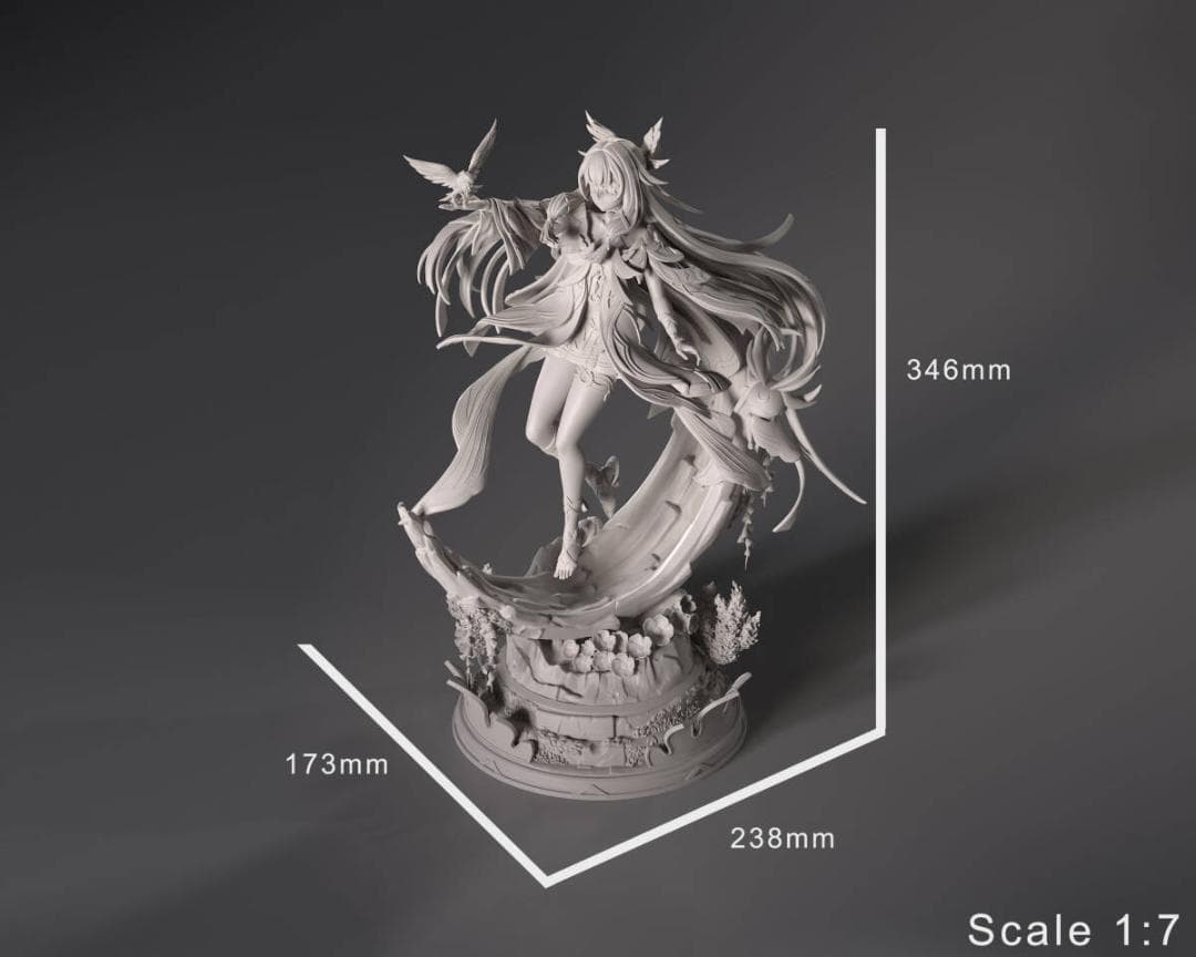 1/7 未塗装 未組立 フィギュア ガレージキット 原神 コロンビーナ