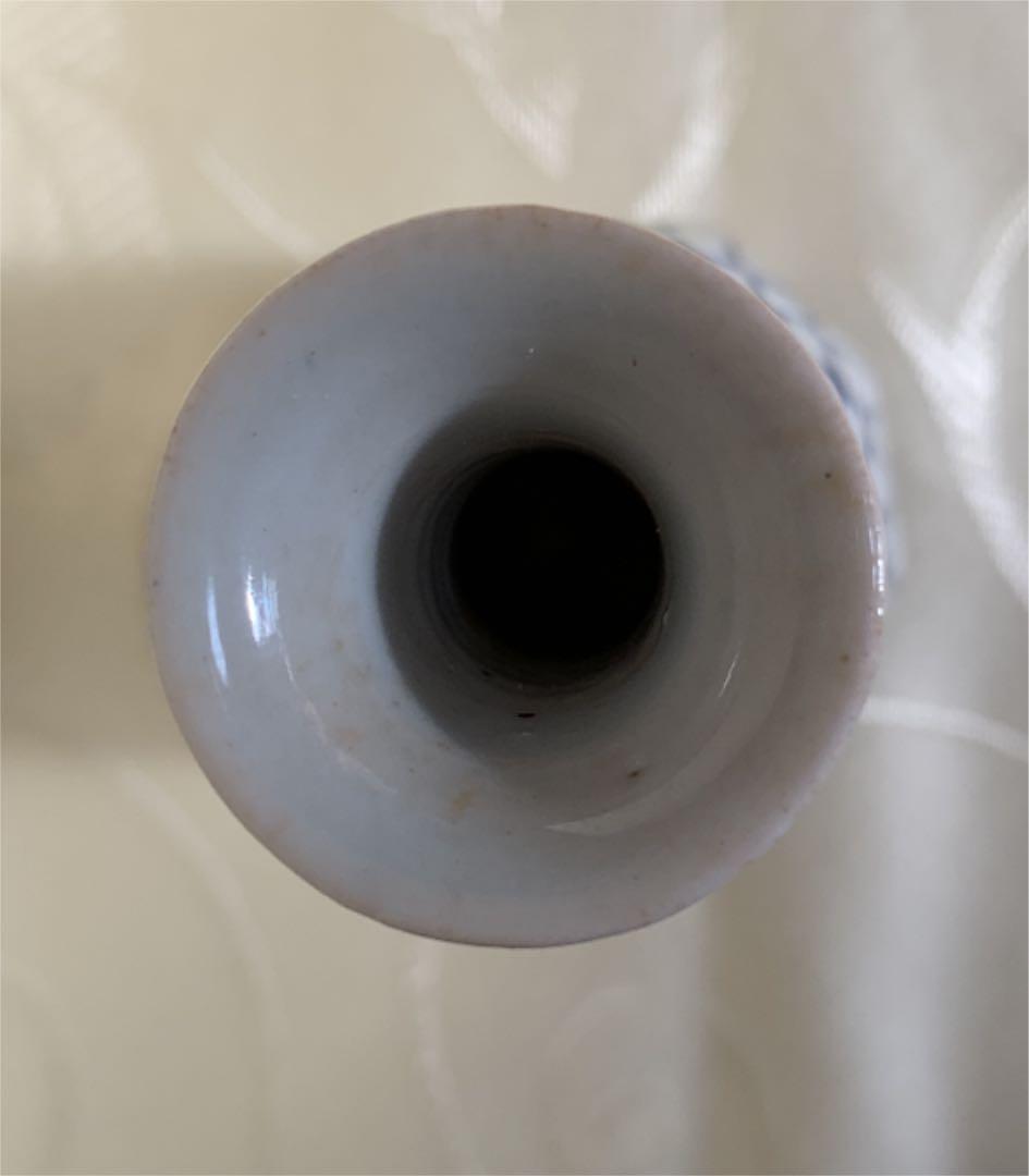 希少 初代 尾形周平 作 面取網目文徳利