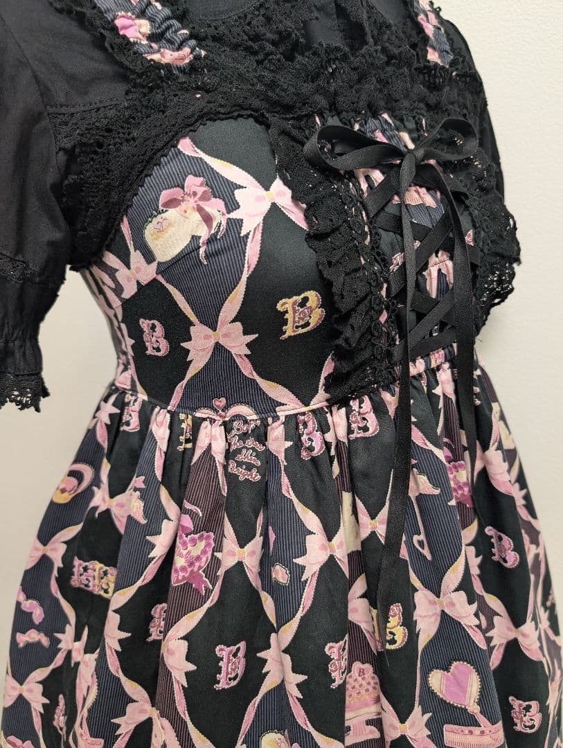 BABY * うさくみゃちゃんのおしゃれスウィートタイム柄ベビードールJSK