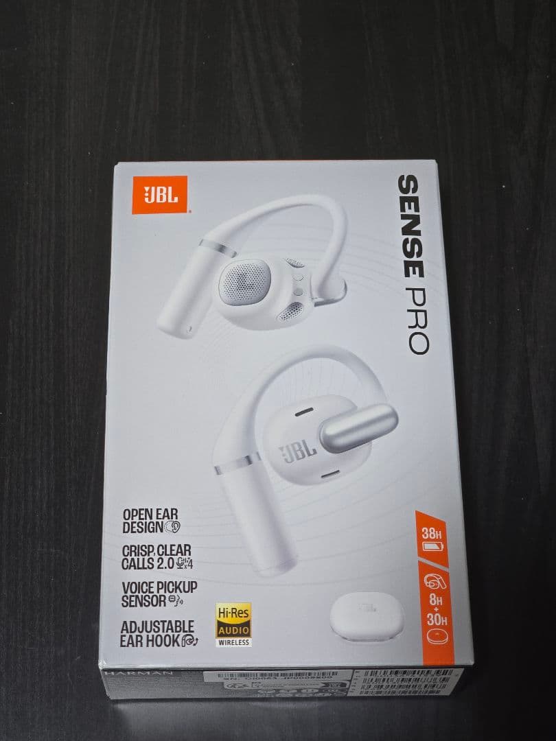 リリン！JBL SENSE PRO ワイヤレスイヤホン 新品未使用！ JBL Sense Pro True Wireless Open-Ear Headphones, Hi-Res Audio