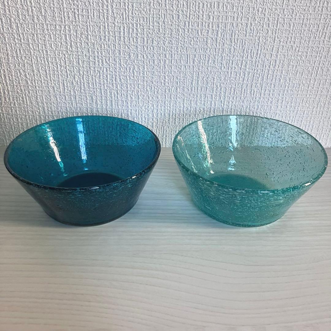 b*n様 【倉敷ガラス】小谷眞三 泡中鉢2点セット 5753ff23b1c2bd530e039415714132