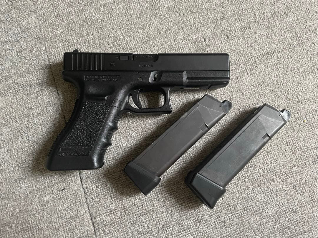Glock22 ガスブローバック　エアガン　グロッグ22用スペアマガジン 2本 BELL 製 Co2 ガスブローバック GLOCK 用 22連 スペアマガジン 金属製