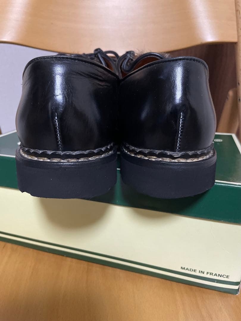 デカタグ 旧タグ パラブーツ ミカエル Paraboot ブラック アザラシ