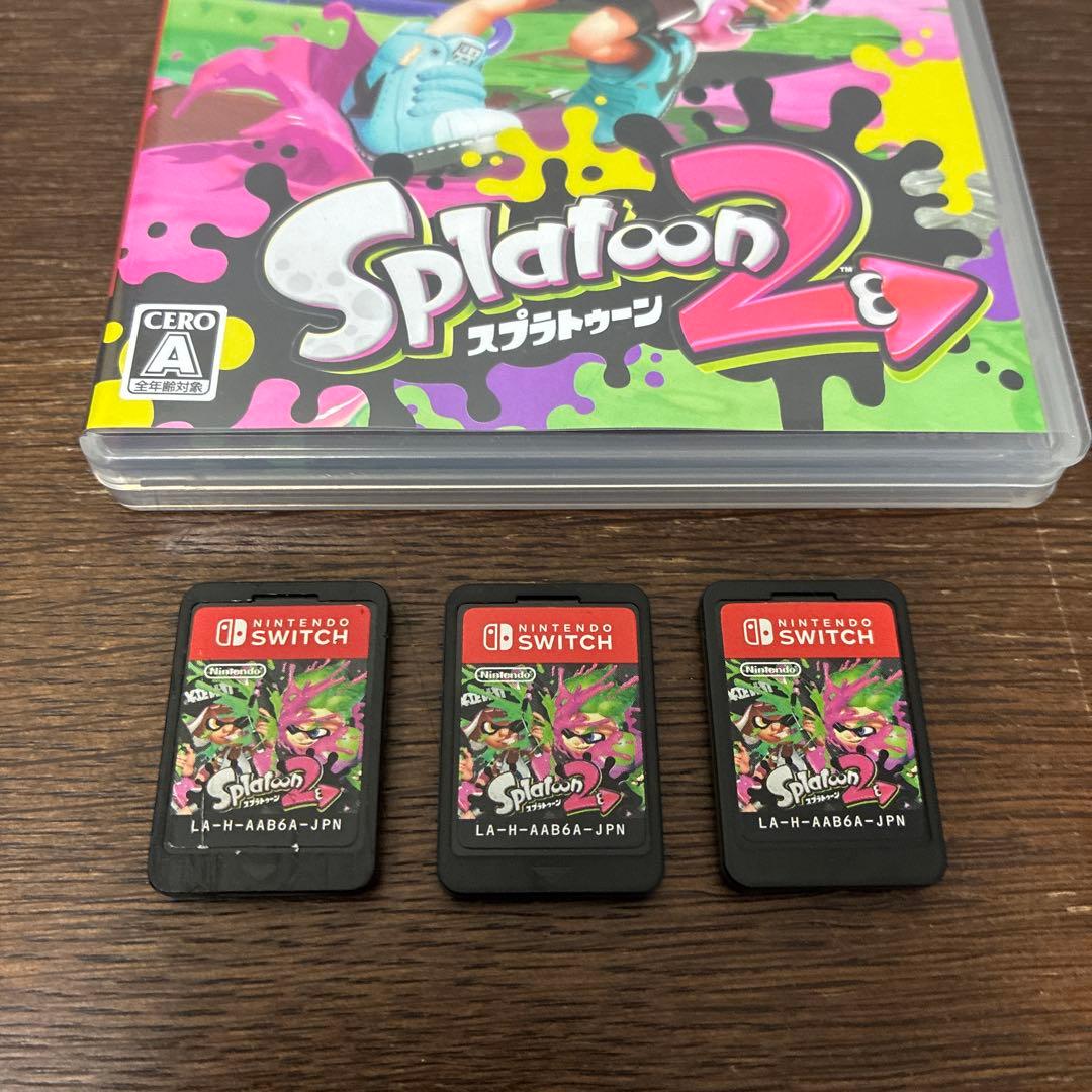 スプラトゥーン2 3本セット 動作確認済 ニンテンドースイッチソフト