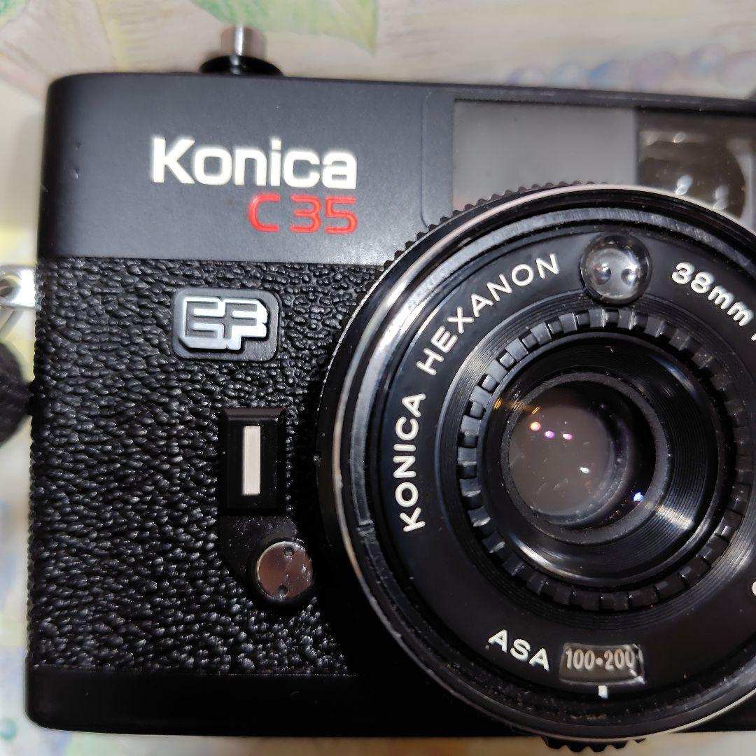 露出計OK❕文字消え無し 美品 動作品ピッカリ コニカ C35EF - メルカリ