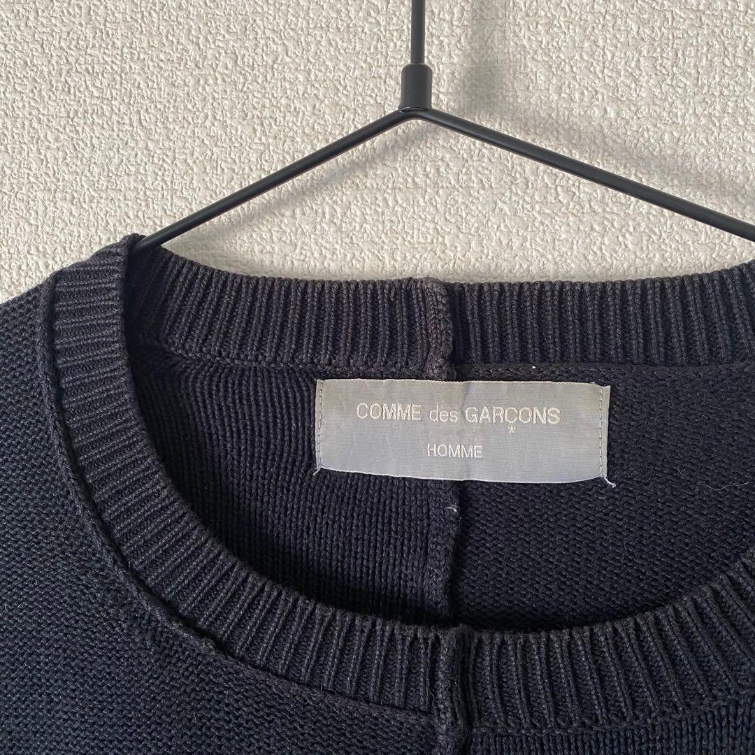 コムデギャルソンオム 綿100 ヴィンテージニット ネイビー 田中期 田中