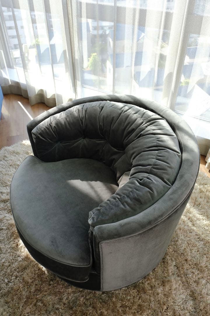 KARE】ミュージックホール グレー アームチェア・1人掛けソファ