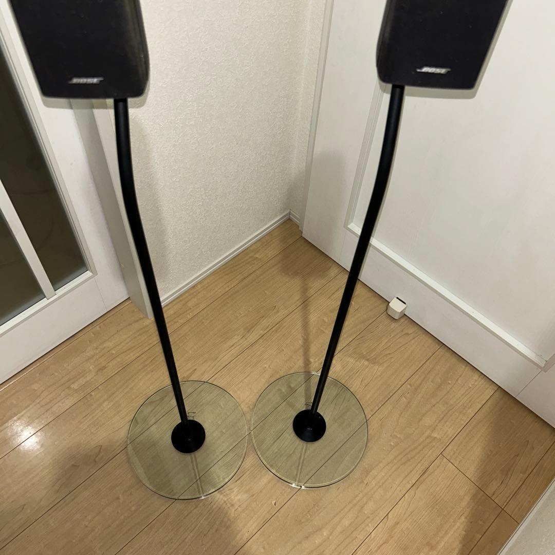 希少 動作ok BOSE サテライトスピーカー 2本クリスタルスタンド付き