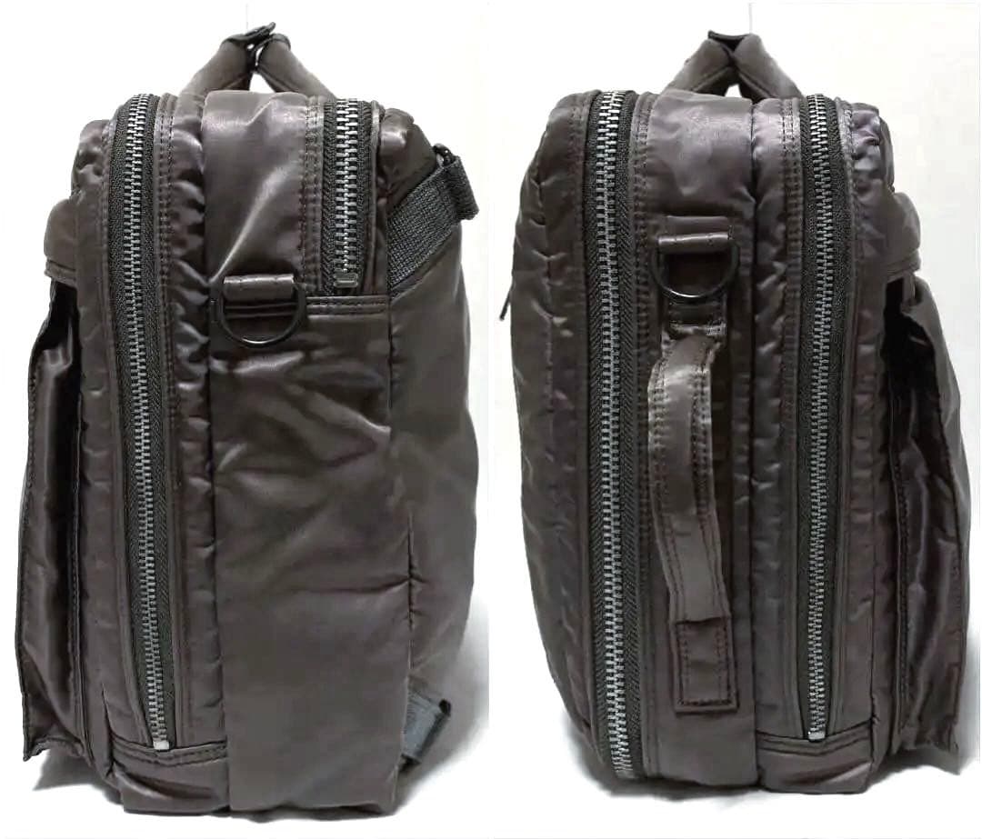 新型✨極美品 ポータータンカー ビジネスバッグ3way 2層 A4可 グレー