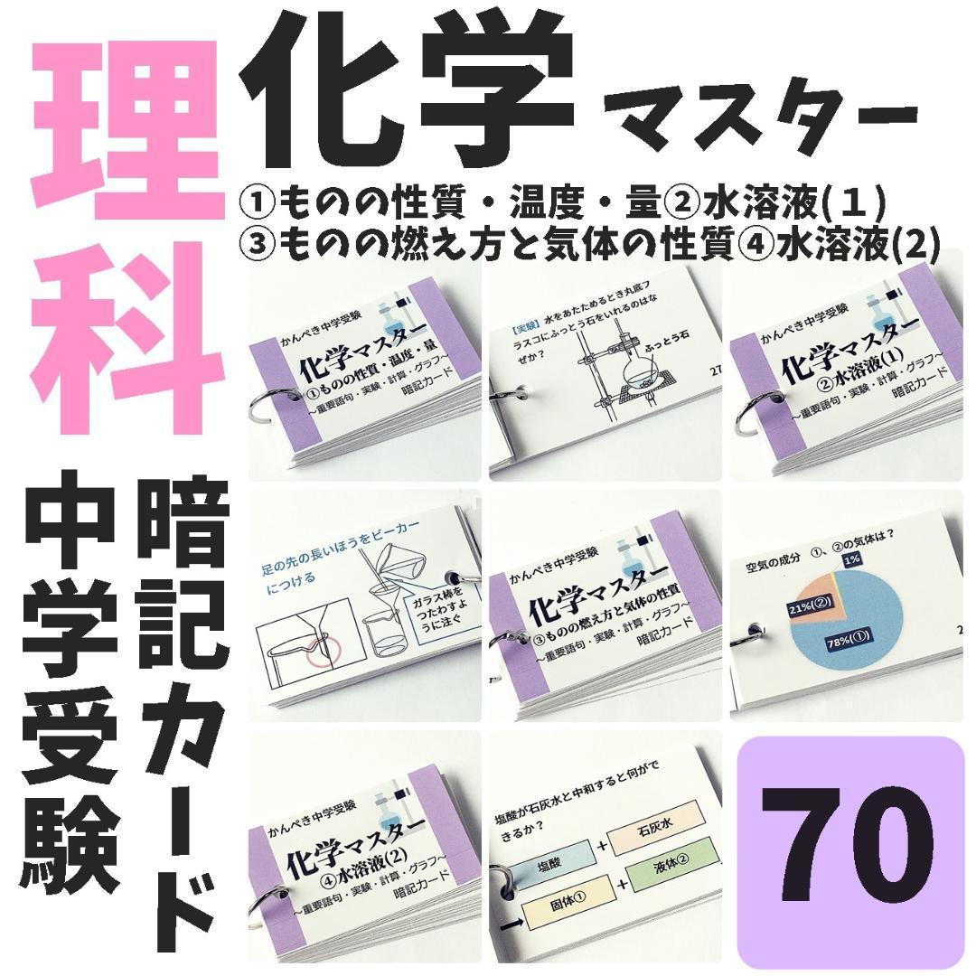 中学受験セット商品【100】国語・算数・理科・社会 暗記カード テスト