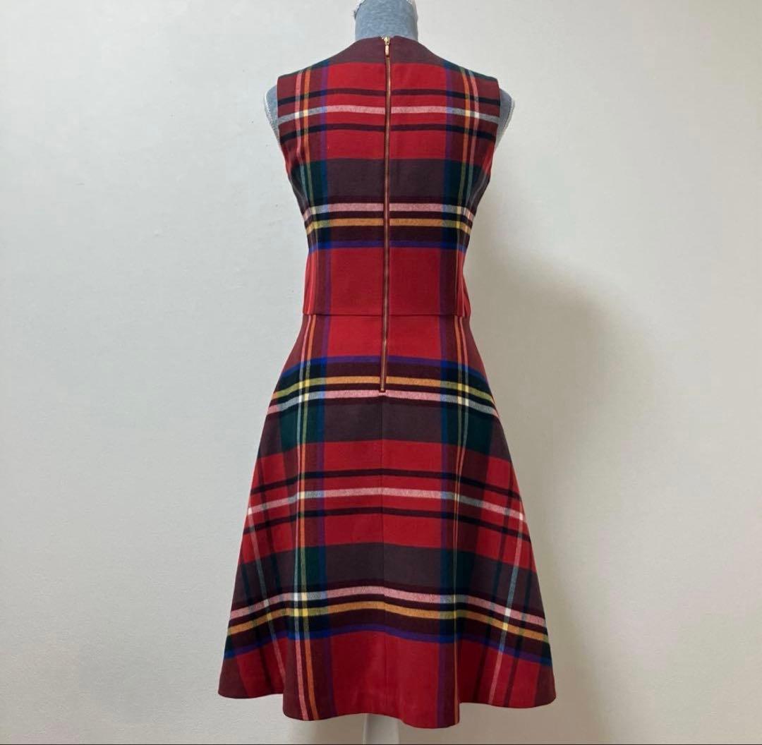 ヨークランド チェック ワンピース yorkland S 7ar - メルカリ
