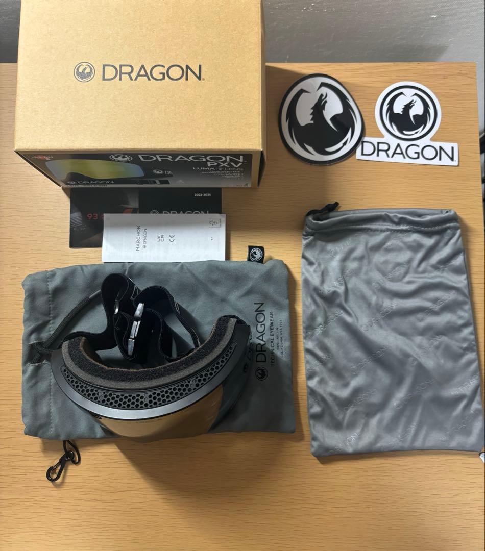DRAGON PXV ゴーグル LUMA LENS-GOLD lON - メルカリ