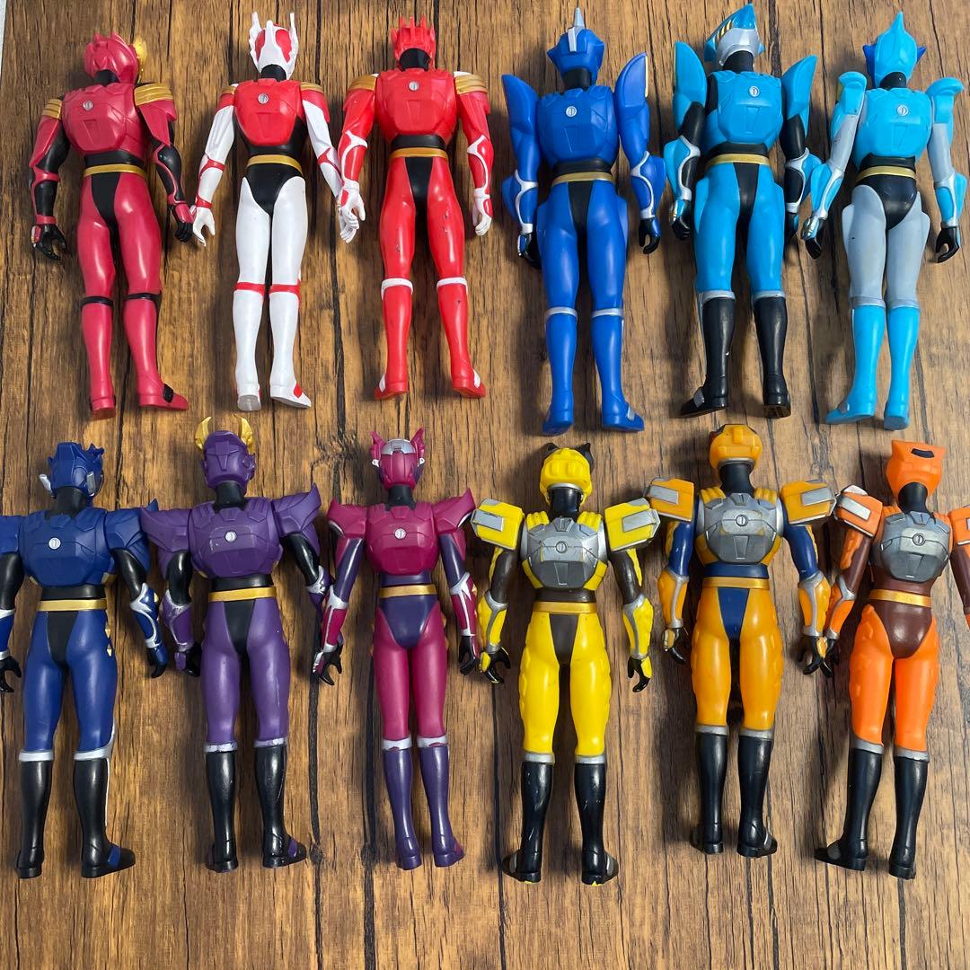 KONAMIコナミ超星神グランセイザー ソフビ人形12体セット - メルカリ