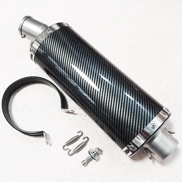 カーボン柄 オーバル スリップオン マフラー サイレンサー 50.8mm