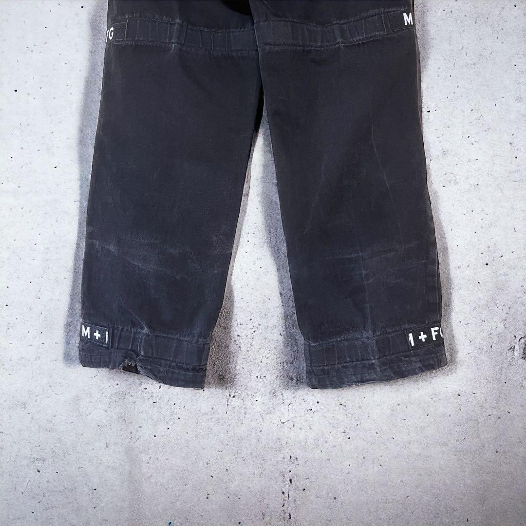 マリテフランソワジルボー 極太 シャトルパンツ ブラックデニム W34