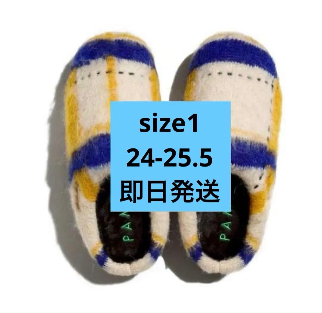 アイボリー / 1 SUBU × PAMM 透明な空気のチェックニット SUBU x PAMM 