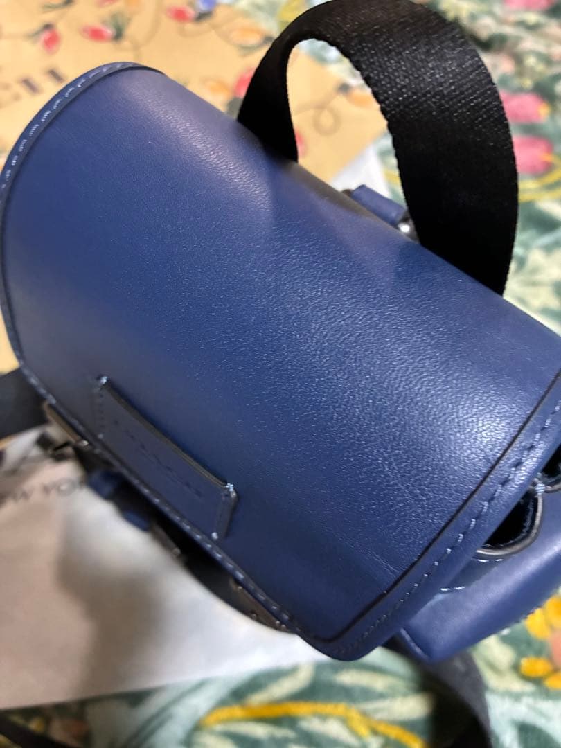 coachショルダーバックデニムスプリントスリングディートブルー - メルカリ
