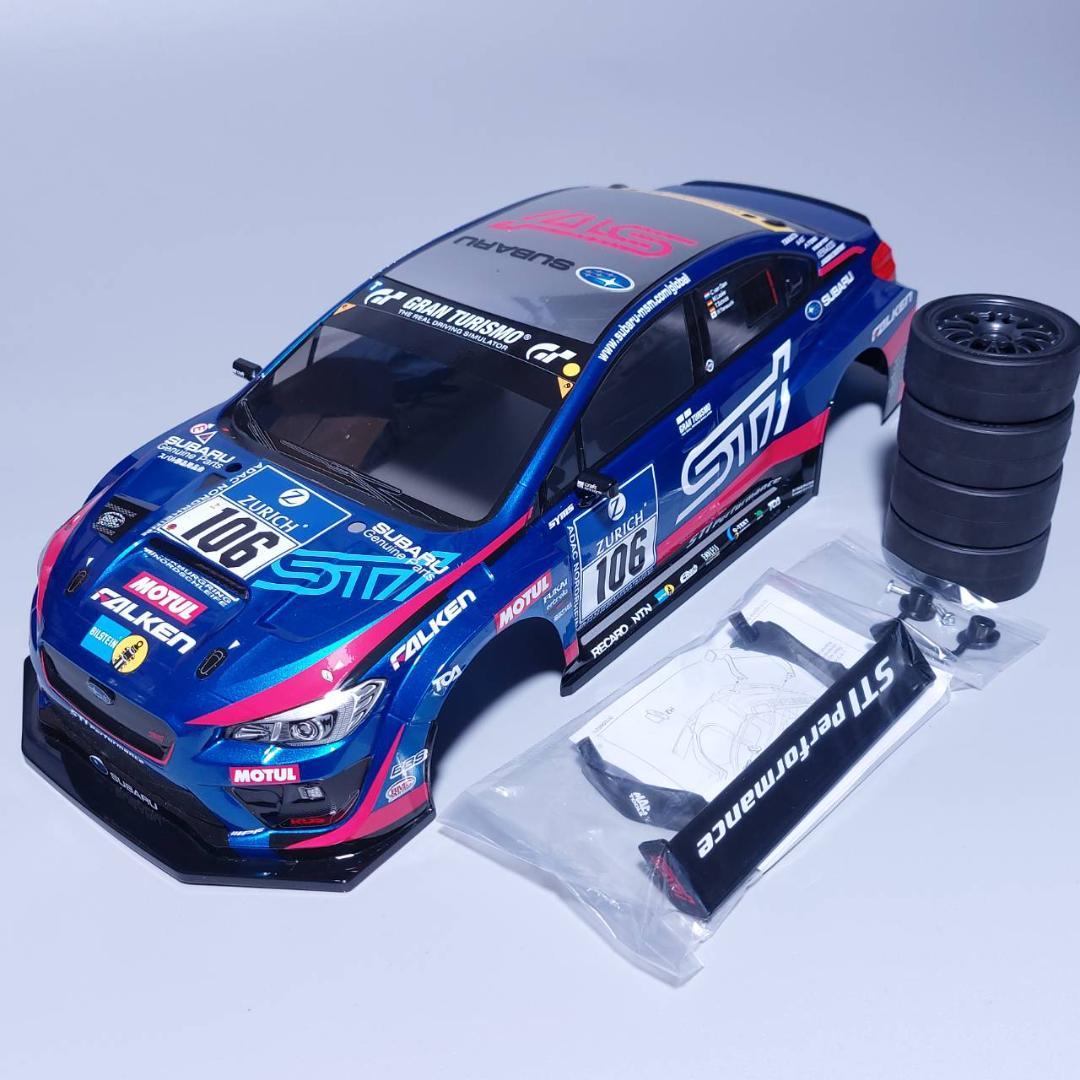 新品 送料無料 タミヤ XB スバル WRX STI NBR ボディ＆ホイール