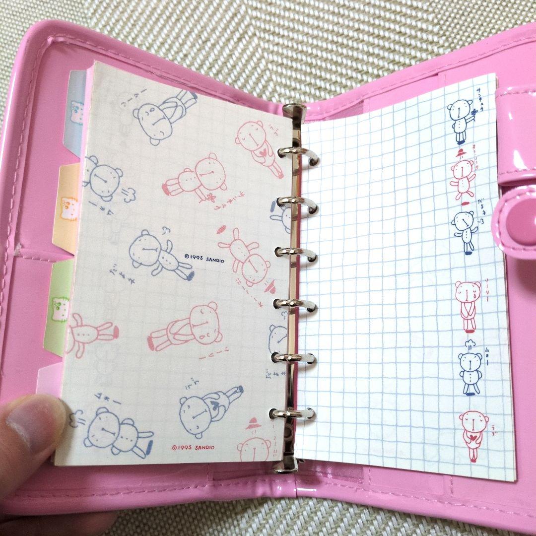 日*0様 さくらんぼ キティ 手帳 6穴リング 平成 レトロ レア 希少