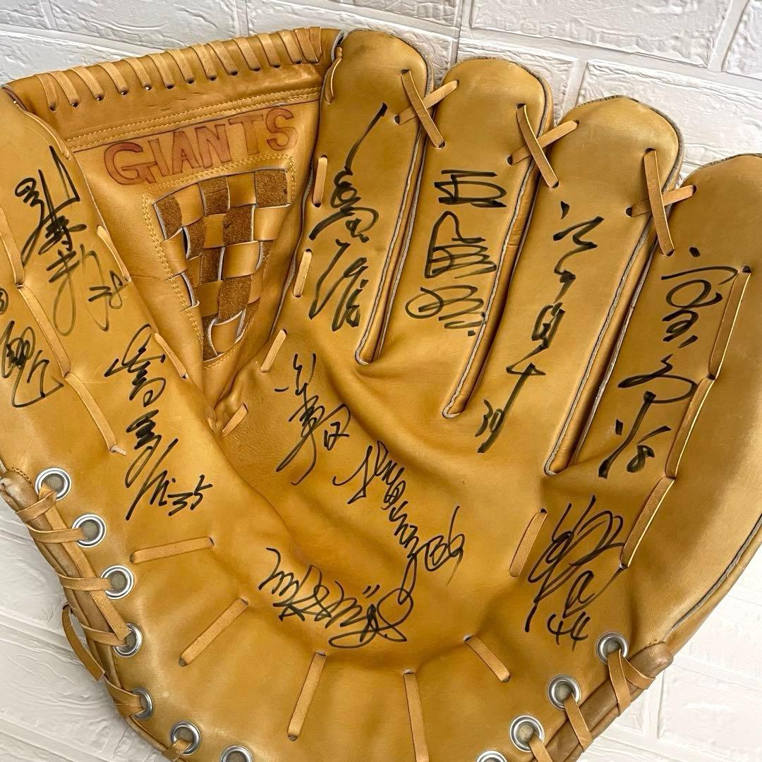 ♡博物館級♡読売ジャイアンツ 直筆サイン ビックグローブ 長嶋茂雄 王