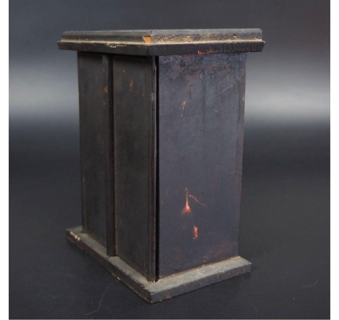 猪飼正徳送料無料　江戸時代　木彫清正公像・厨子　仏教美術